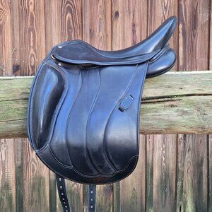 Henri de Rivel HDR Parisian Monoflap Dressage Horse Saddle, 17.5